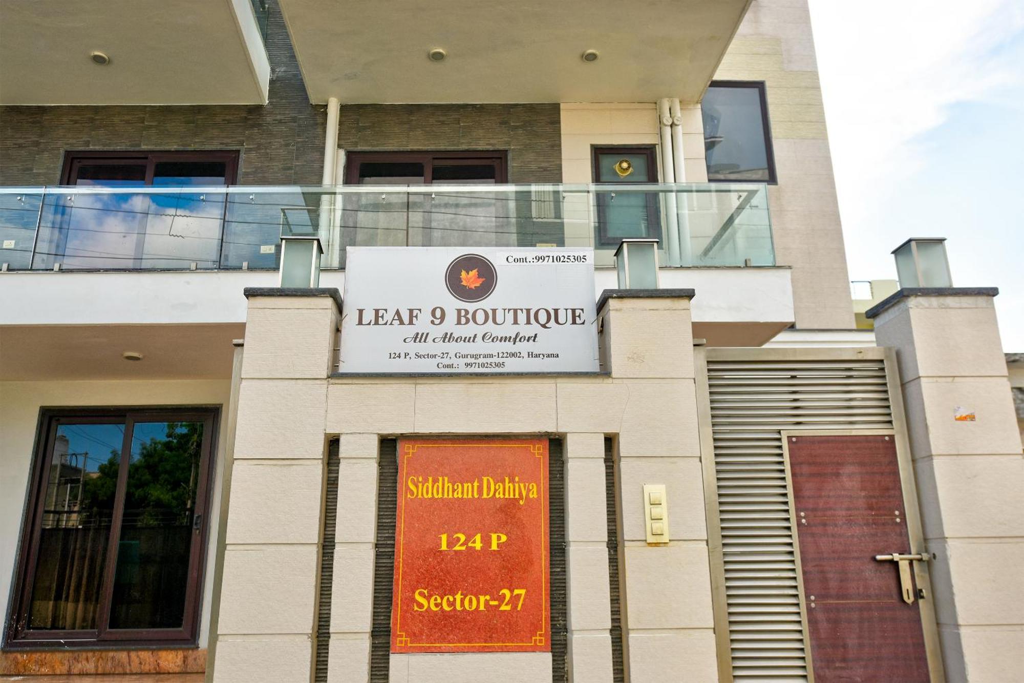 Hotel Leaf 9 Boutique, Near Golf Course Road And Galleria Market Gurgaon Ngoại thất bức ảnh